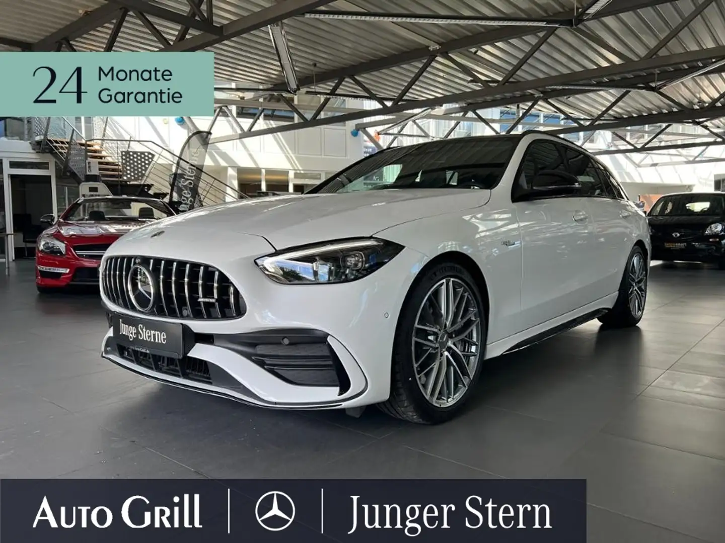 Mercedes-Benz C 43 AMG 4M T  AMG Night Pano FAP+ 360 Sound HA-Lenk Blanc - 1