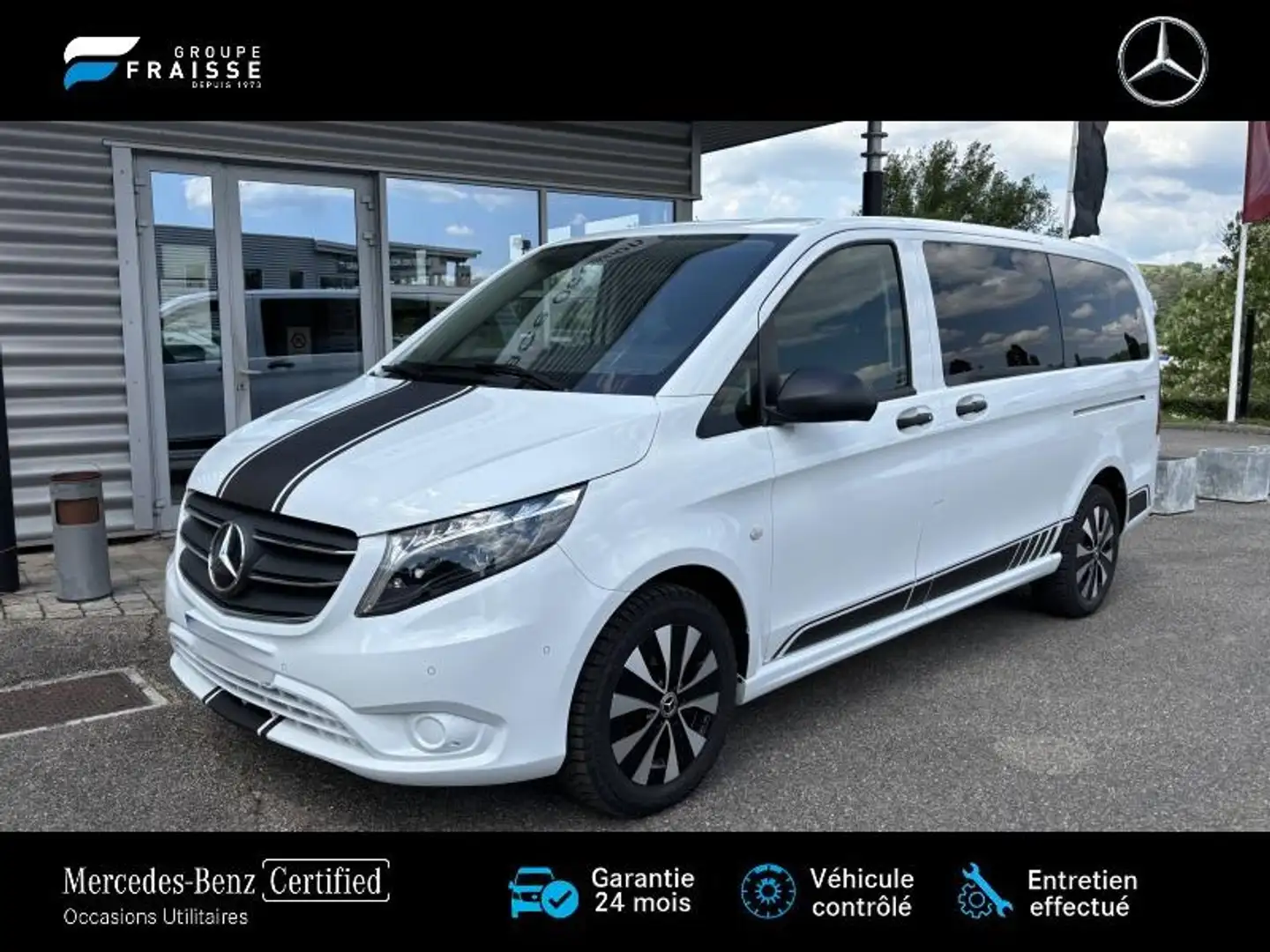 Mercedes-Benz Vito 119 CDI Mixto Long Pro Propulsion 9G-Tronic Blanc - 1