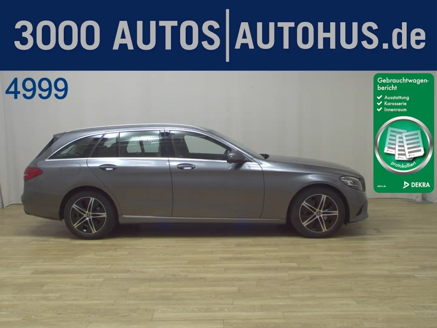 Mercedes-Benz C 220 T d  Avantgarde AHK Navi LED Leder ACC LM Grigio - 1