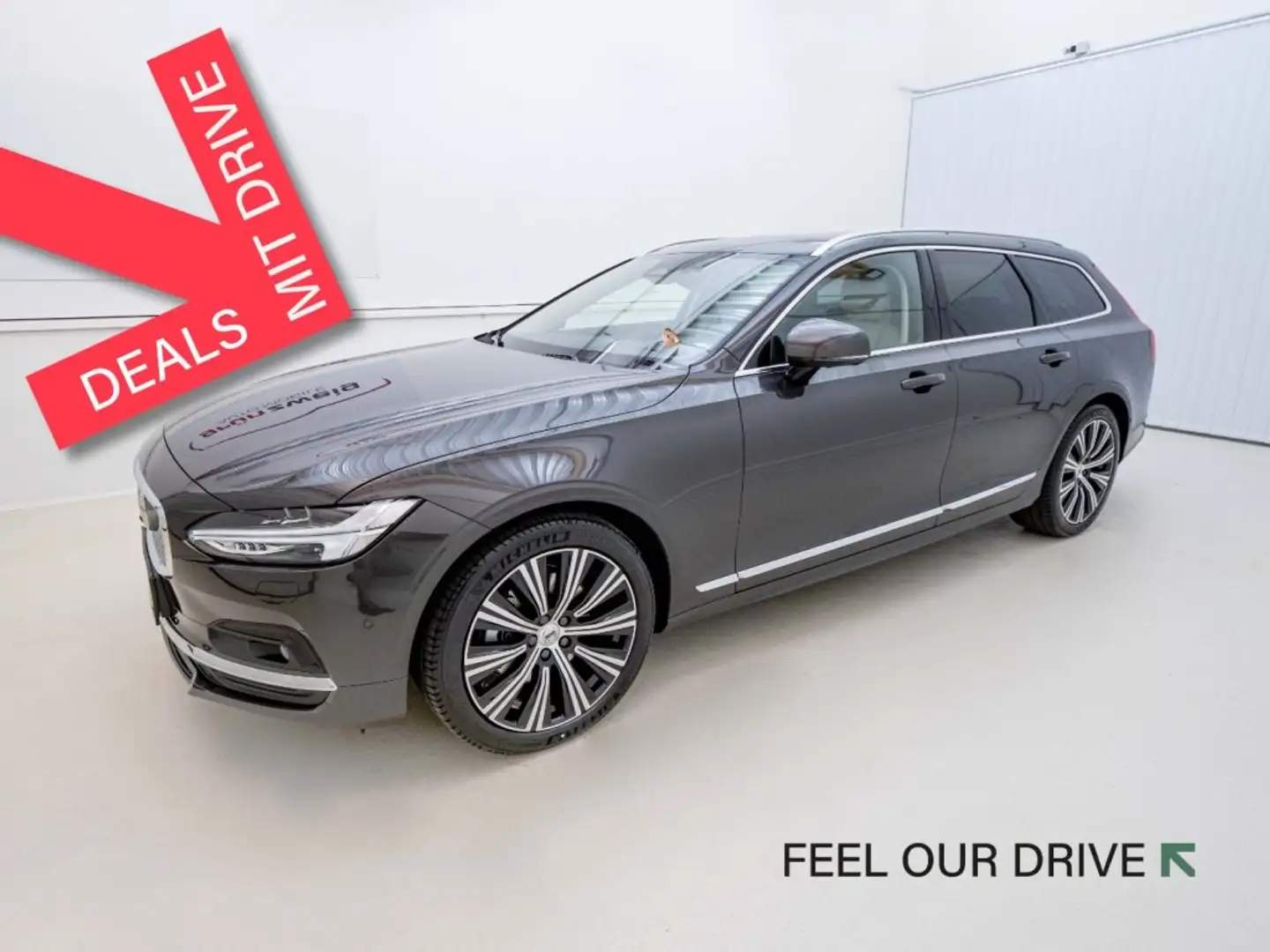 Volvo V90 Plus, B4 AWD Mild Hybrid, Diesel, Bright Grau - 1