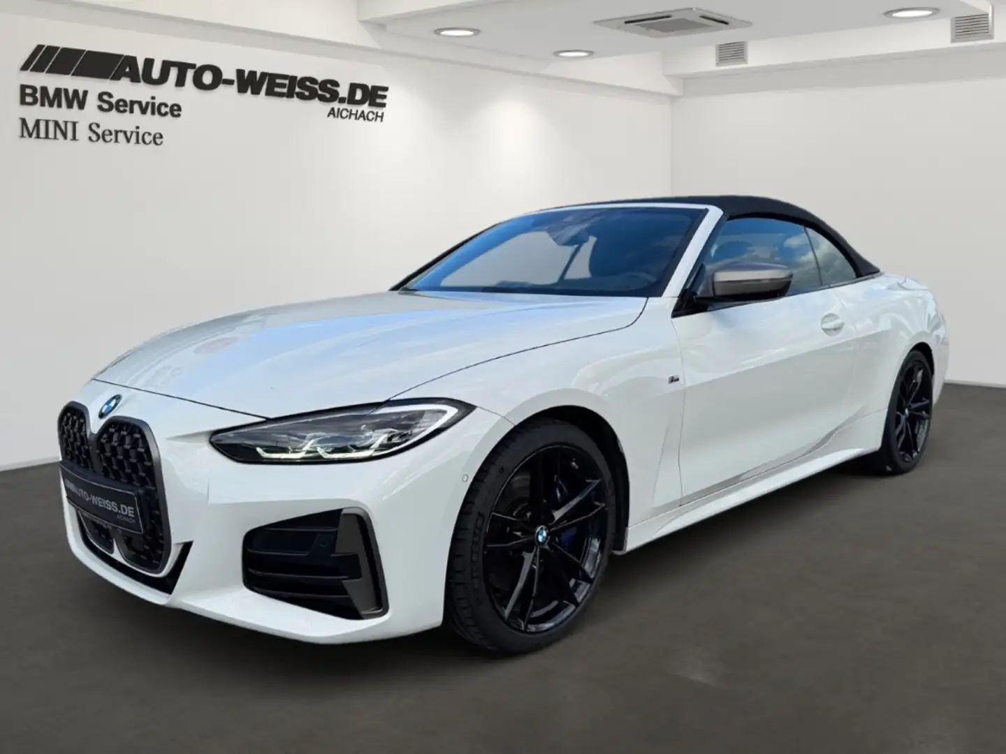 BMW 440 A xDr. Cab. M-PAKET+LEDER+HUD+ACC+DAB+HIFI Blanc - 1