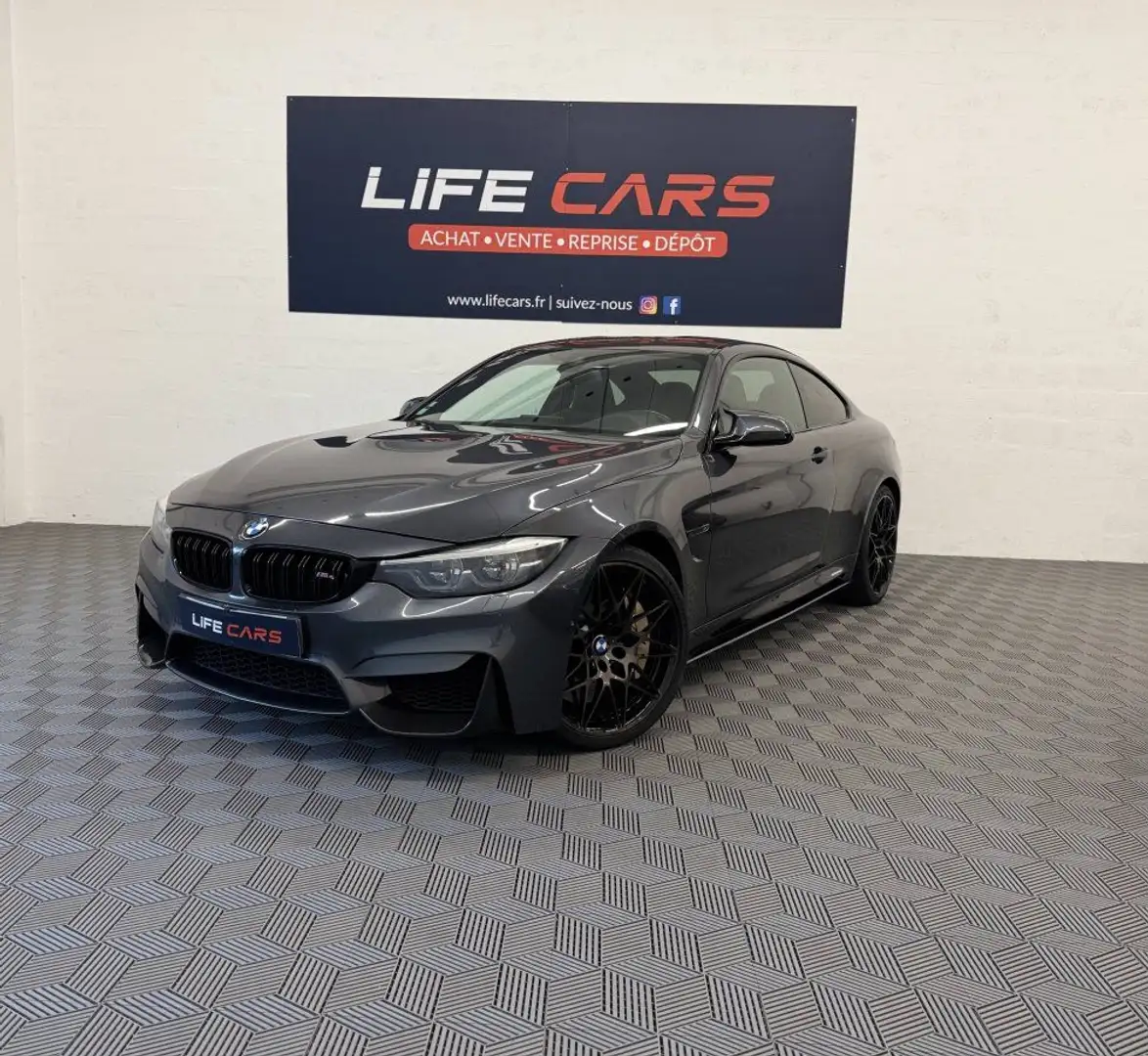 BMW M4 Coupe (F82) LCI 450ch Pack Competition DKG Céramique origine France entretien Grau - 1