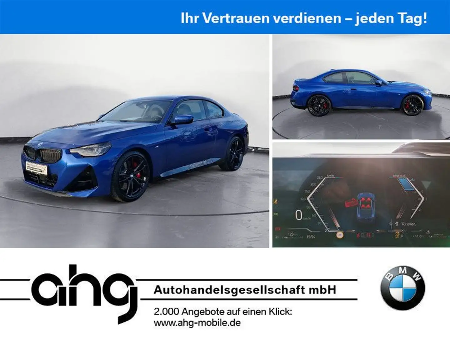 BMW 220 d Coupe M-Sport *Shadow*LiveCockpit*LED*H&K*H Blau - 1