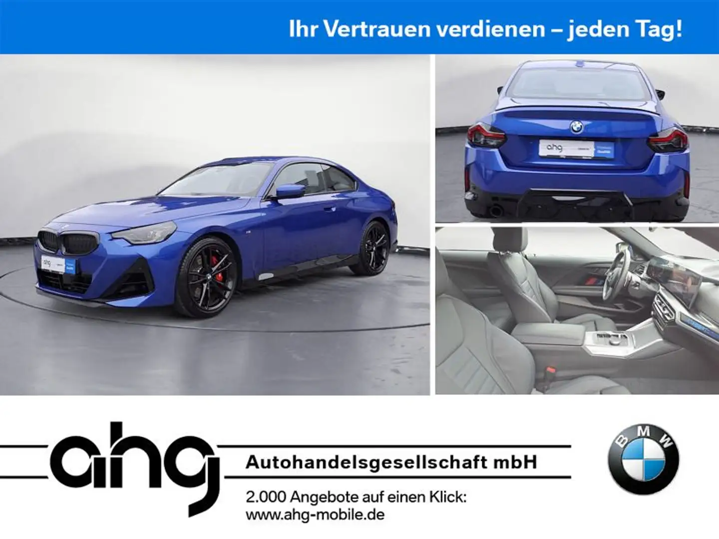 BMW 220 d Coupe M-Sport *Shadow*LiveCockpit*LED*H&K*H Blau - 1