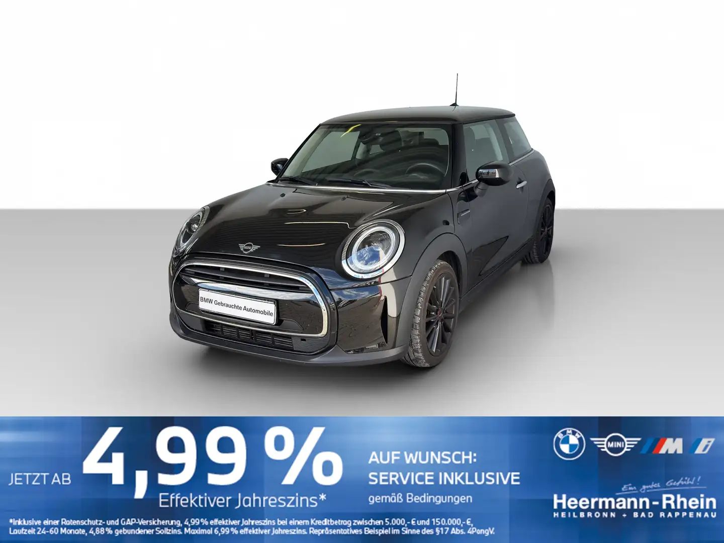 MINI Cooper 3-trg. LED.RFK.Apple.PDC.SHZ.MFL.Klima. Schwarz - 2