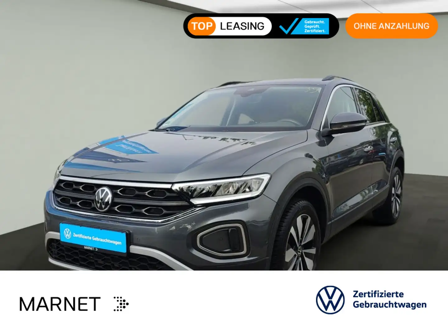 Volkswagen T-Roc Life MOVE 1.0 TSI 81kW NAVI*AHK*KAMERA*ASG Grau - 1