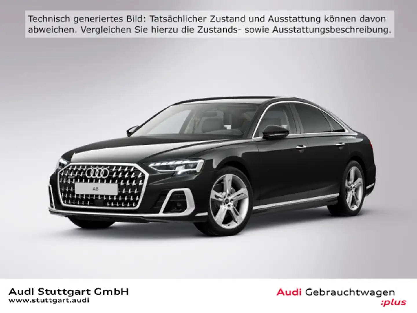 Audi A8 50 TDI quattro Matrix B&O Massagefunktion Schwarz - 1