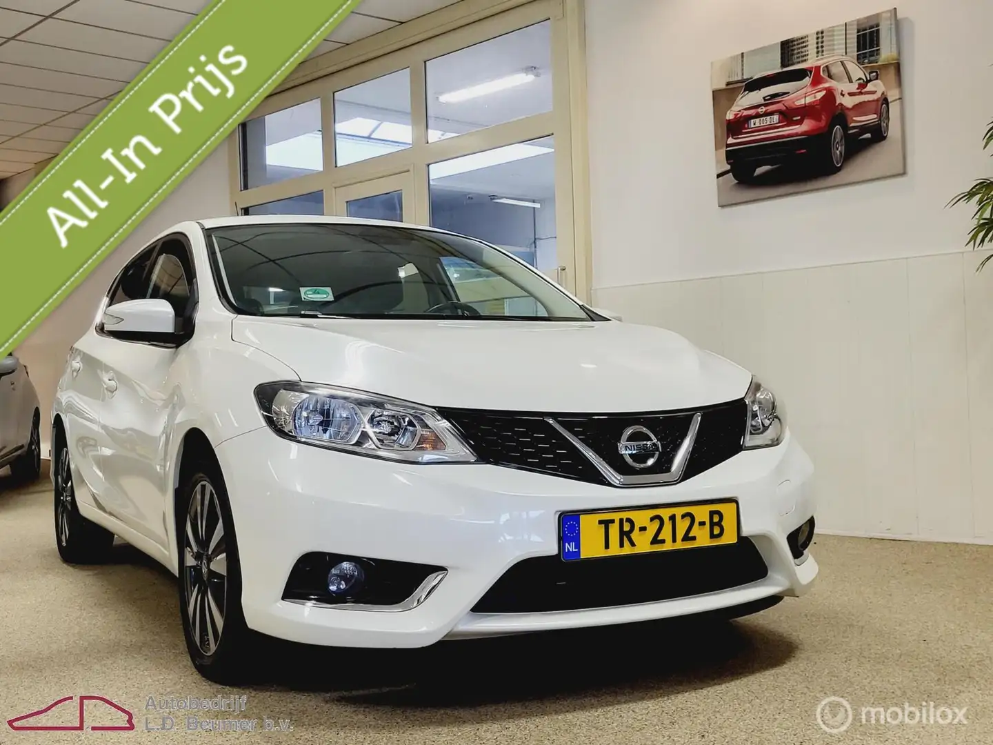 Nissan Pulsar 1.2 DIG-T Business Edition *NL, NAVI, TRKHK, RIJKL Blanc - 2