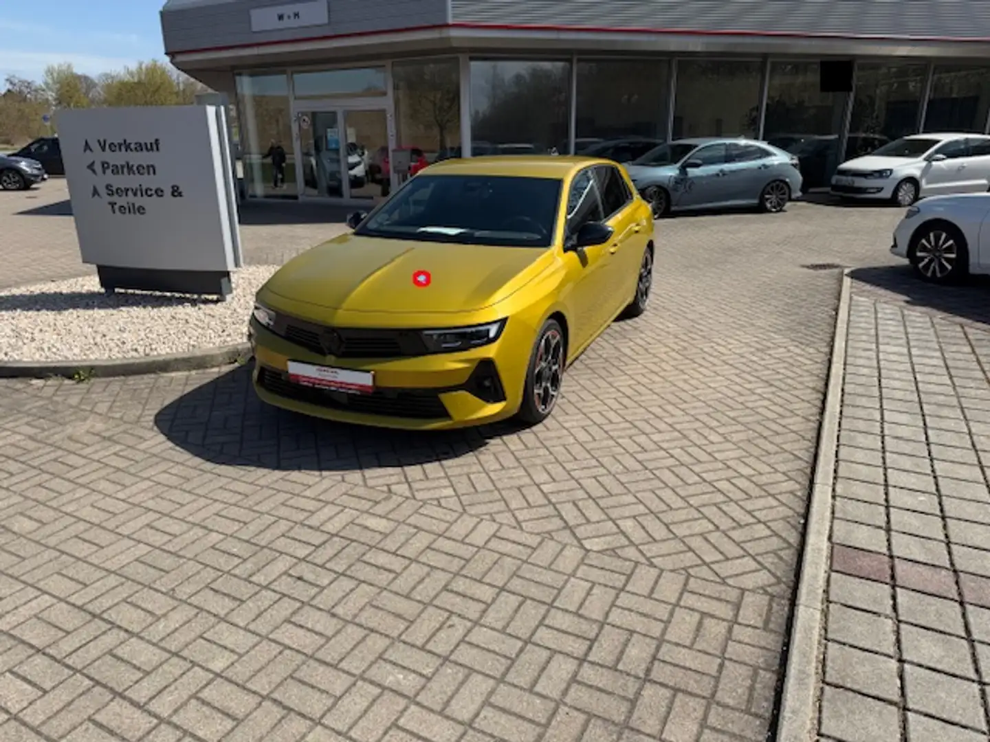 Opel Astra 1.2 Turbo Automatik GS Line Jaune - 1