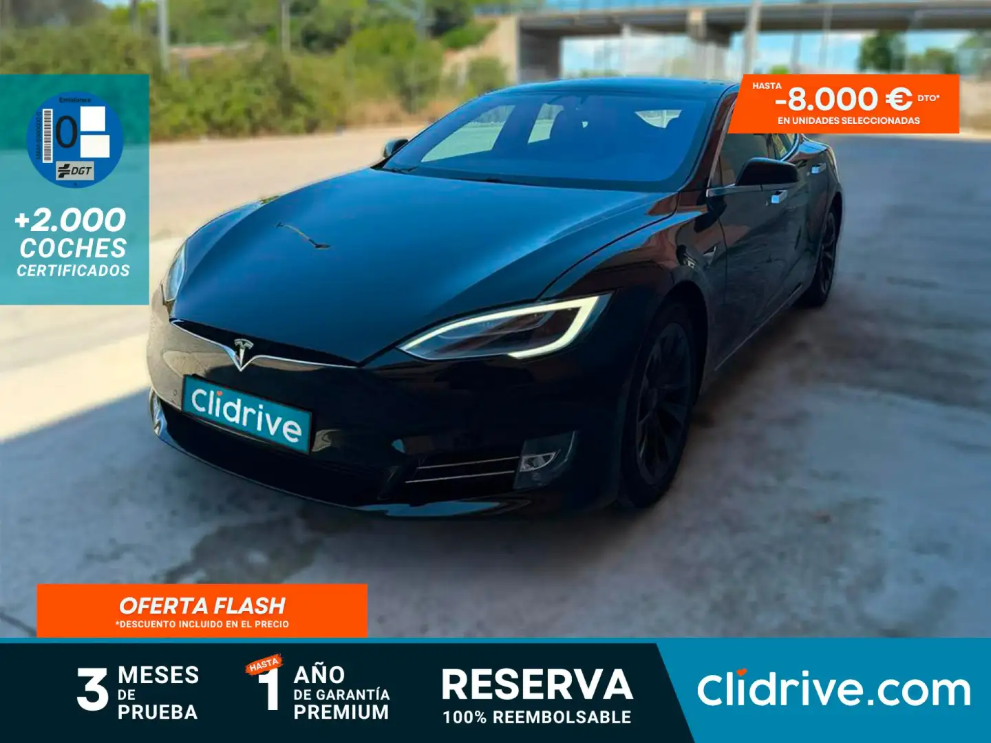 Tesla Model S 75D 4WD Negro - 1