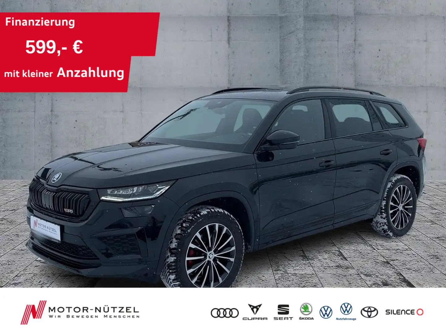 Skoda Kodiaq RS 2.0TSI LED+NAV+ACC+RFK+AHK+STDHZG+PANO Schwarz - 1