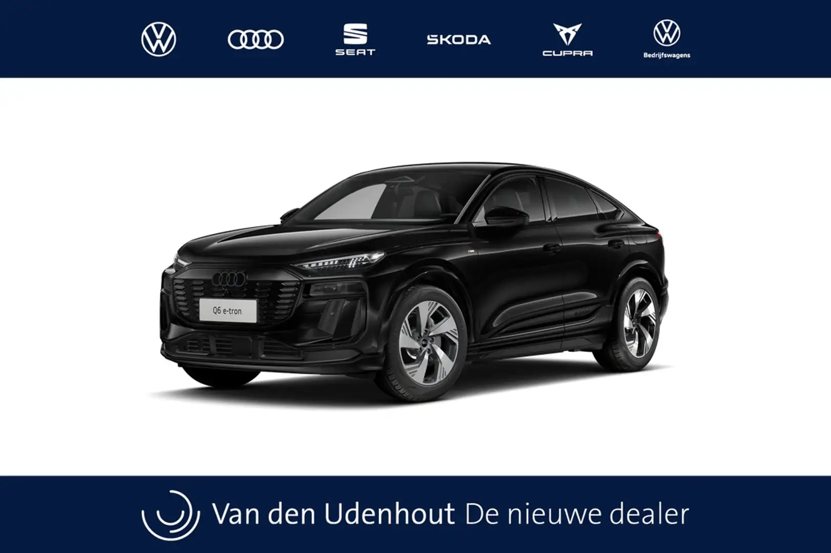 Audi Q6 Sportback e-tron 252 1AT S edition Automaat Zwart - 1