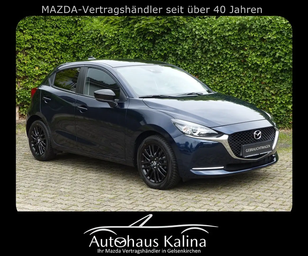 Mazda 2 SKYACTIV-G 90 Automatik HOMURA + NAVI + GANZJAHRES Blauw - 1