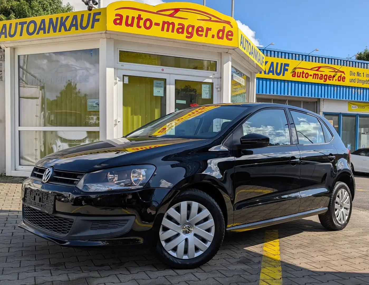 Volkswagen Polo V 1.4*2.Hand*5-Trg*Pdc*Klima*TOP*Garantie* Чорний - 1