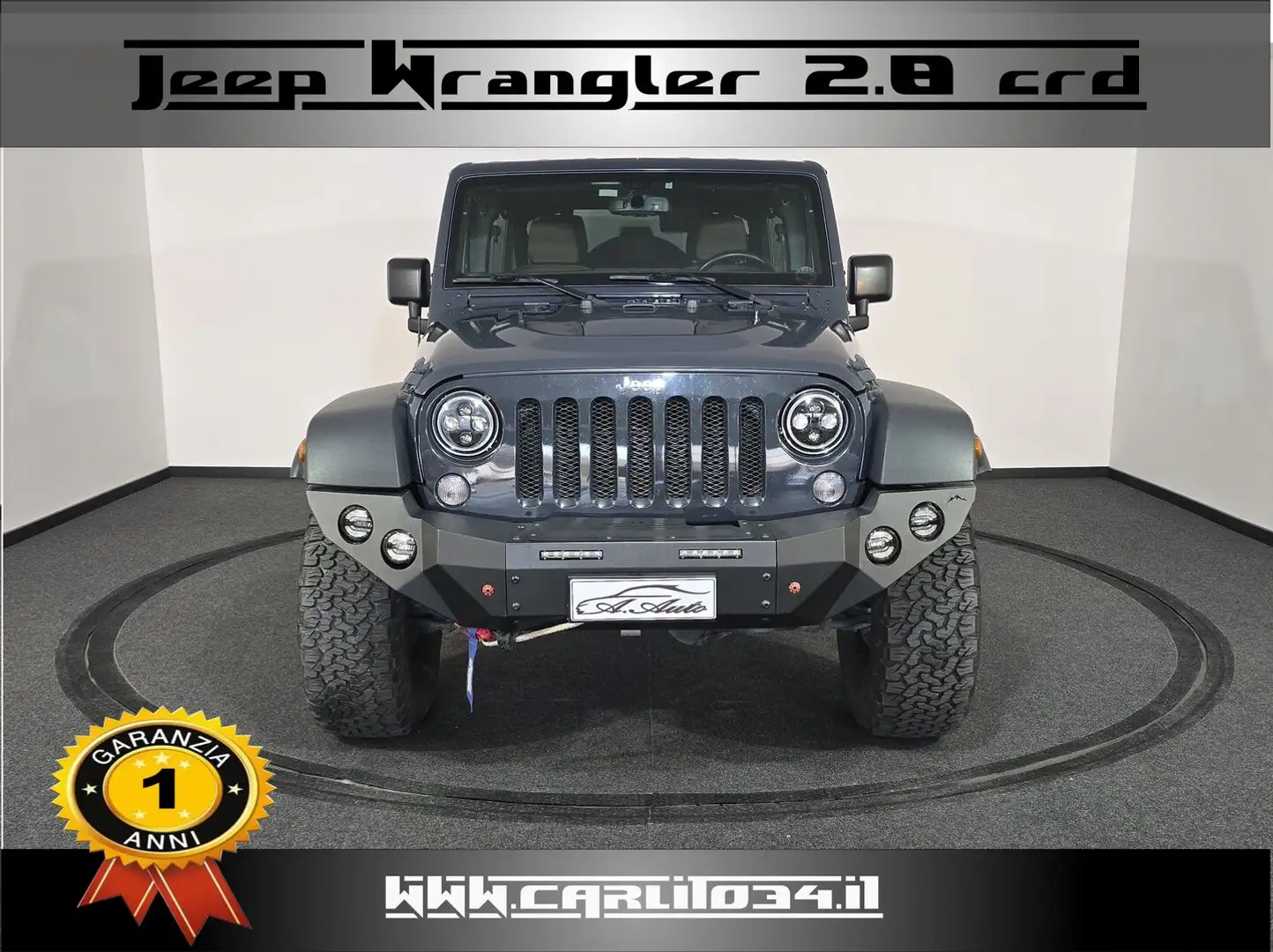 Jeep Wrangler 2.8 crd Sahara auto E6 Grau - 1
