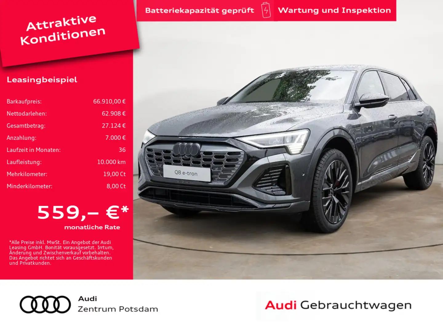 Audi Q8 e-tron Grau - 1