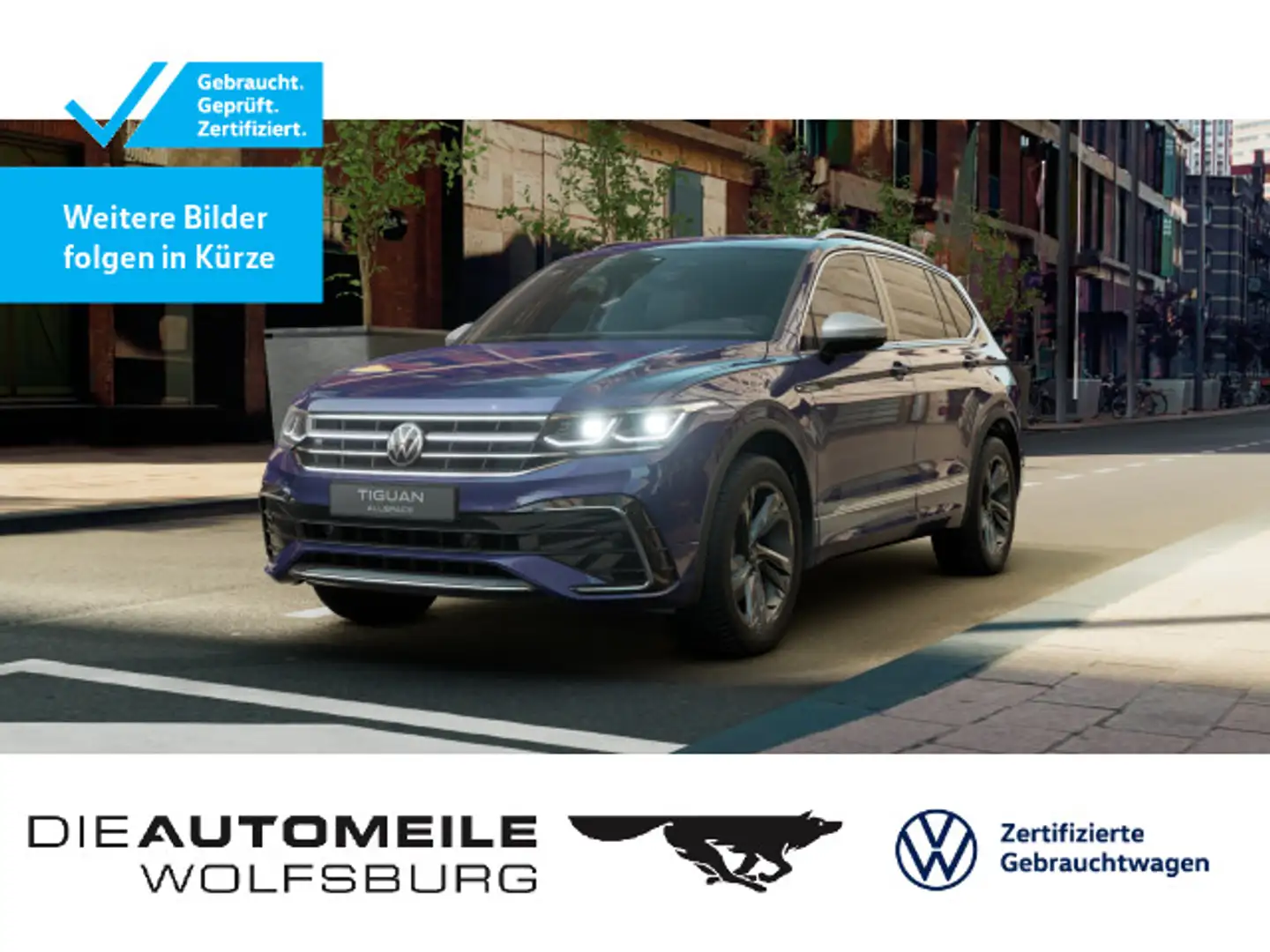 Volkswagen Tiguan Allspace 2.0 TDI 4M DSG R-Line Matrix/Sta Blauw - 1