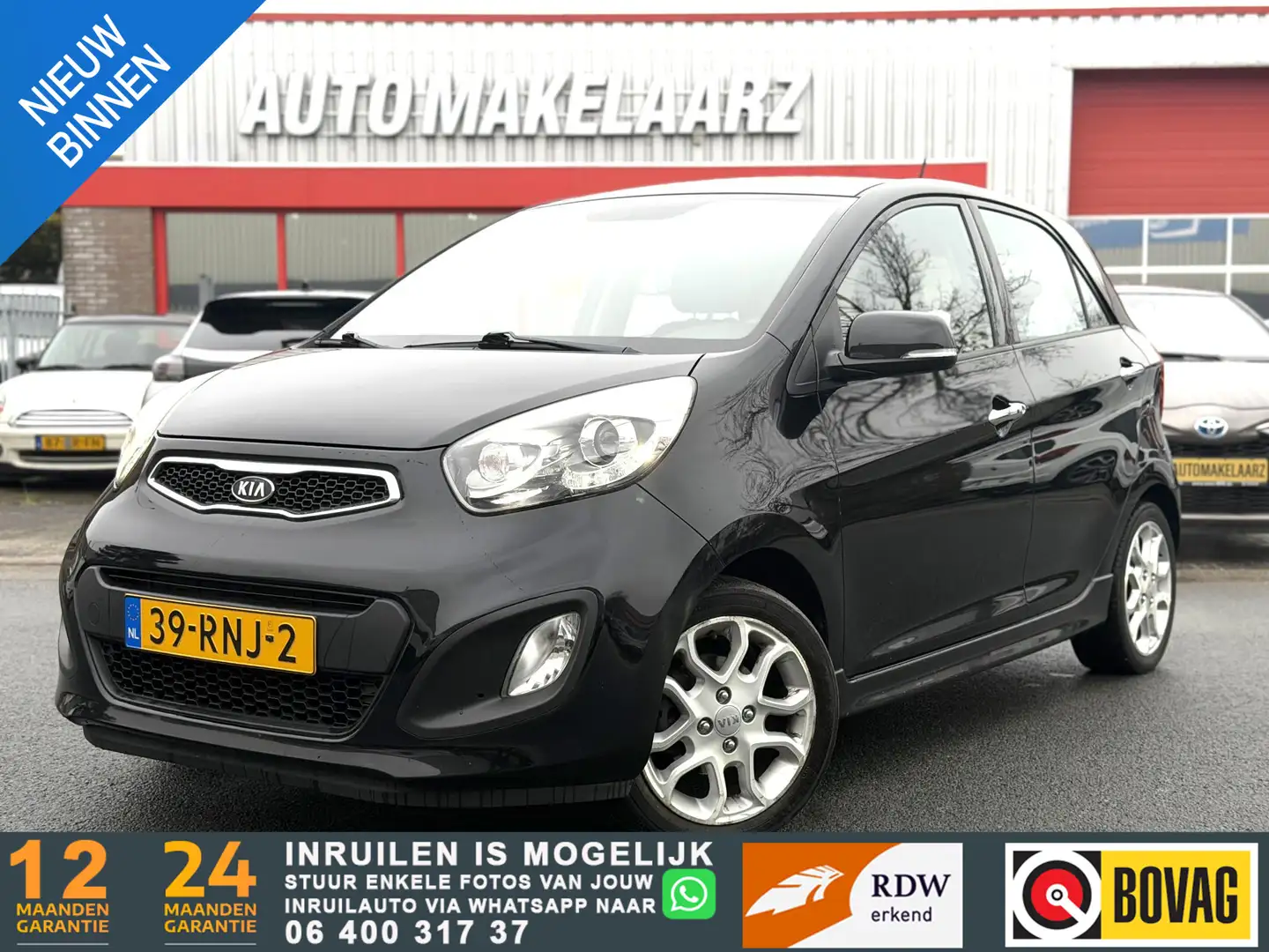 Kia Picanto 1.0 CVVT Comfort Pack KEYLESS CLIMATE CARPLAY Schwarz - 1