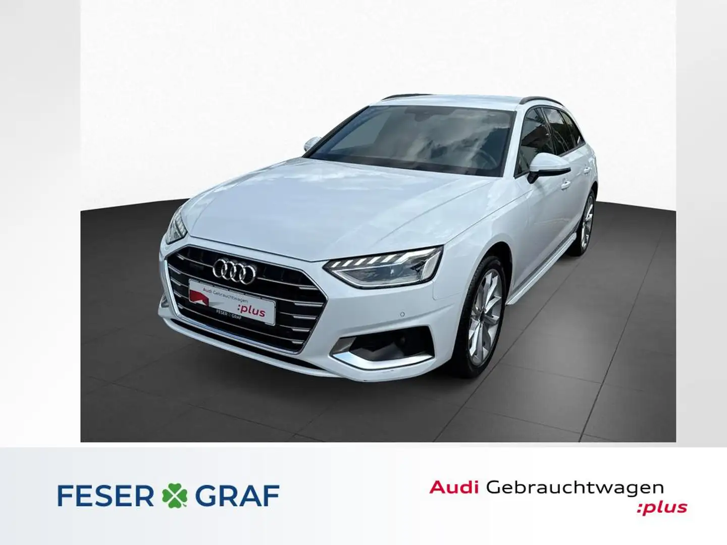 Audi A4 Avant adv 40 TFSI qu. S-tro. +ACC+LED+S line Inter Weiß - 1