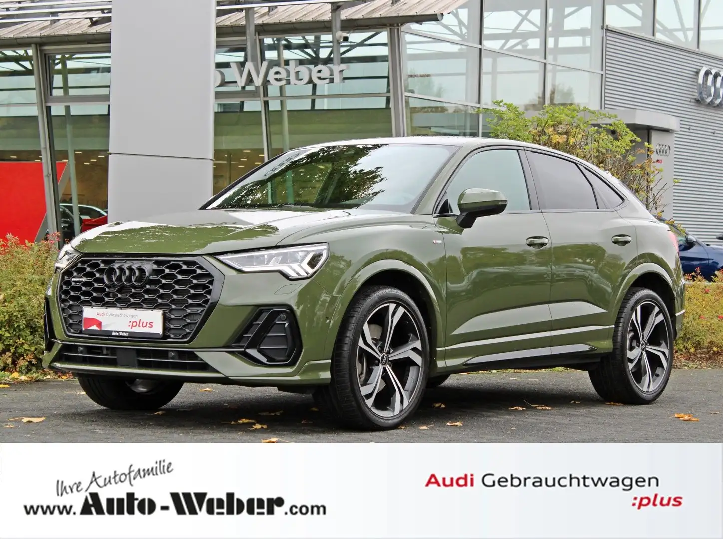 Audi Q3 Sportback 45TFSI qu S LINE PANO KAMERA ACC Grün - 1