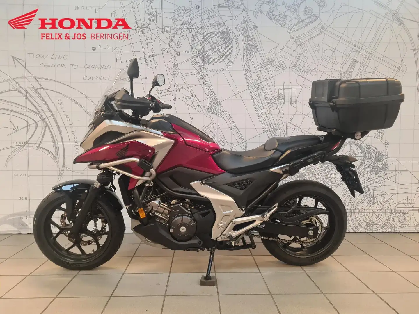 Honda NC 750 NC750X Dct Piros - 2