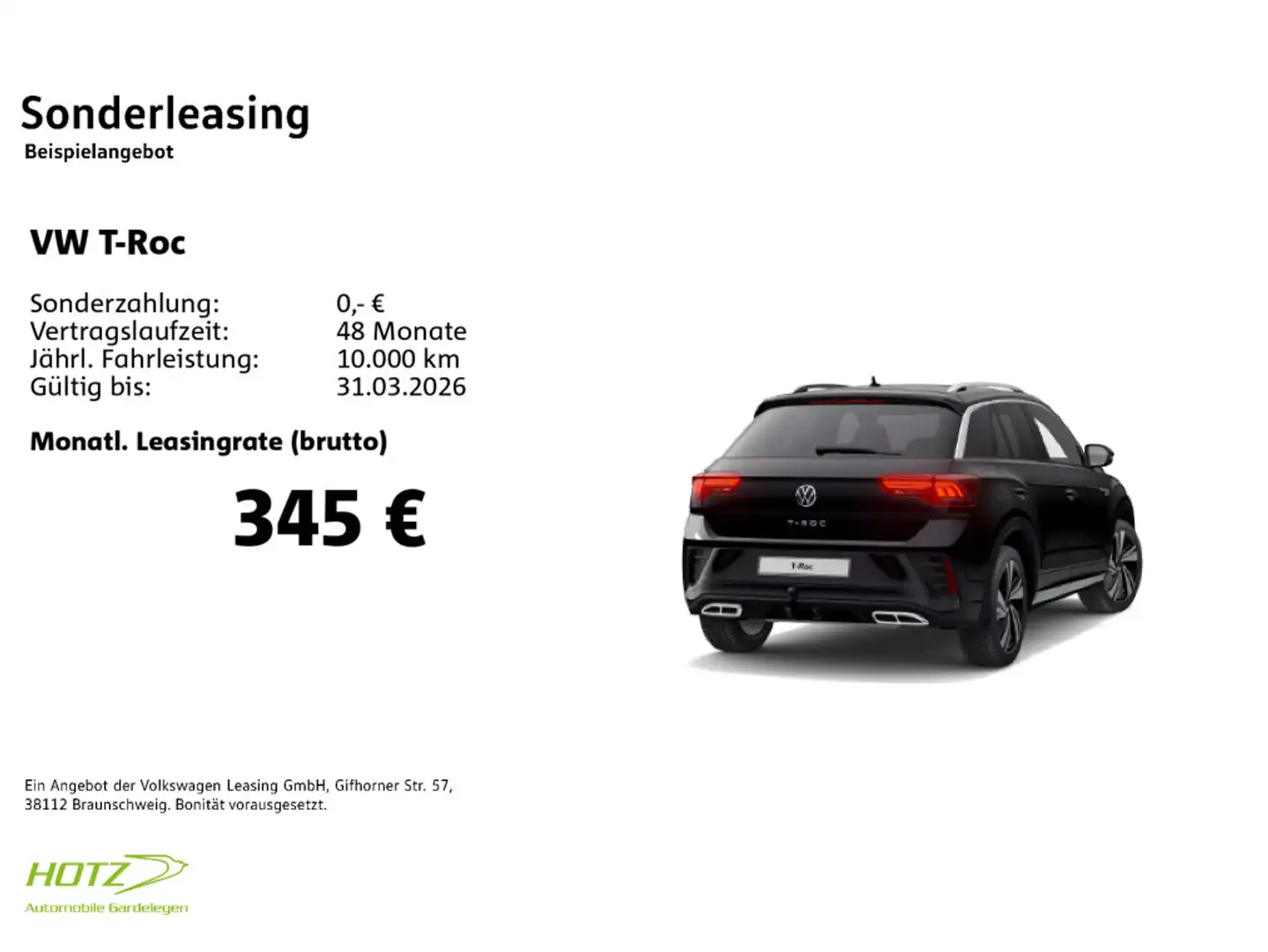 Volkswagen T-Roc 1.5 TSI DSG R-Line AHK/LED/KAMERA Schwarz - 2