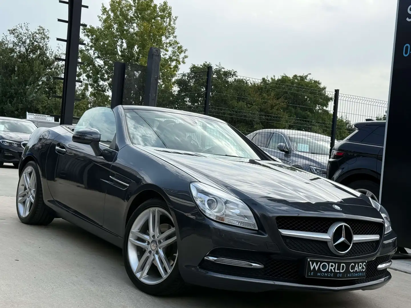 Mercedes-Benz SLK 200 AUTOMATIQUE - AIRSCARF - NAVI - GARANTIE 12MOIS Gris - 2