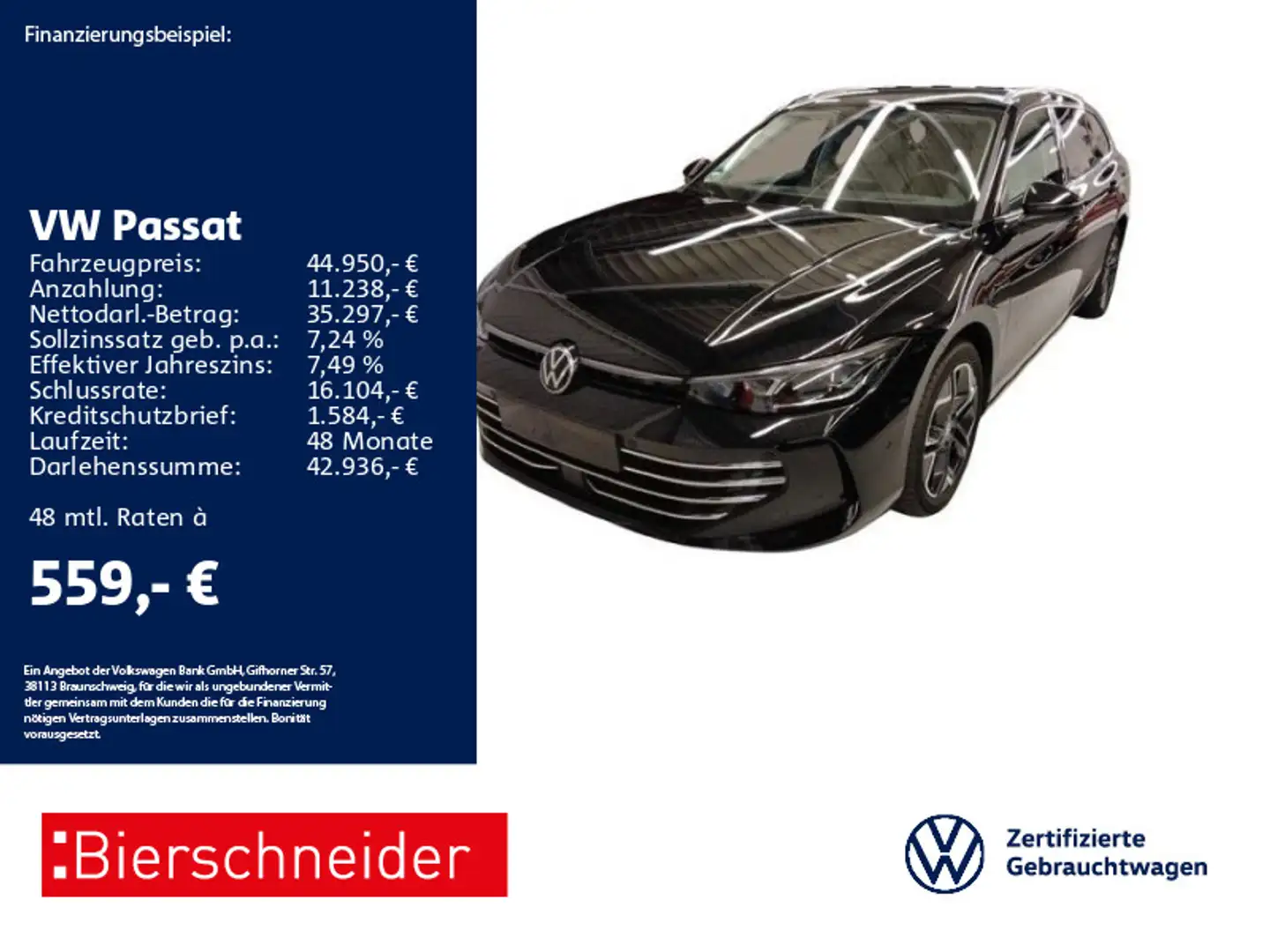 Volkswagen Passat Variant Passat 1.5 TSI DSG eHybrid Elegance AHK HuD LEDE Schwarz - 1