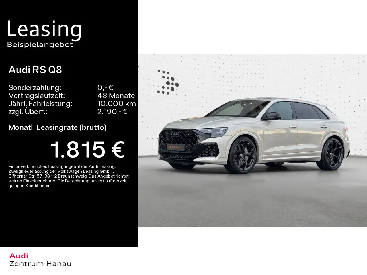 Audi RS Q8 performance FAHRADV*SOFT*HUP*AHK*B&OADV*30