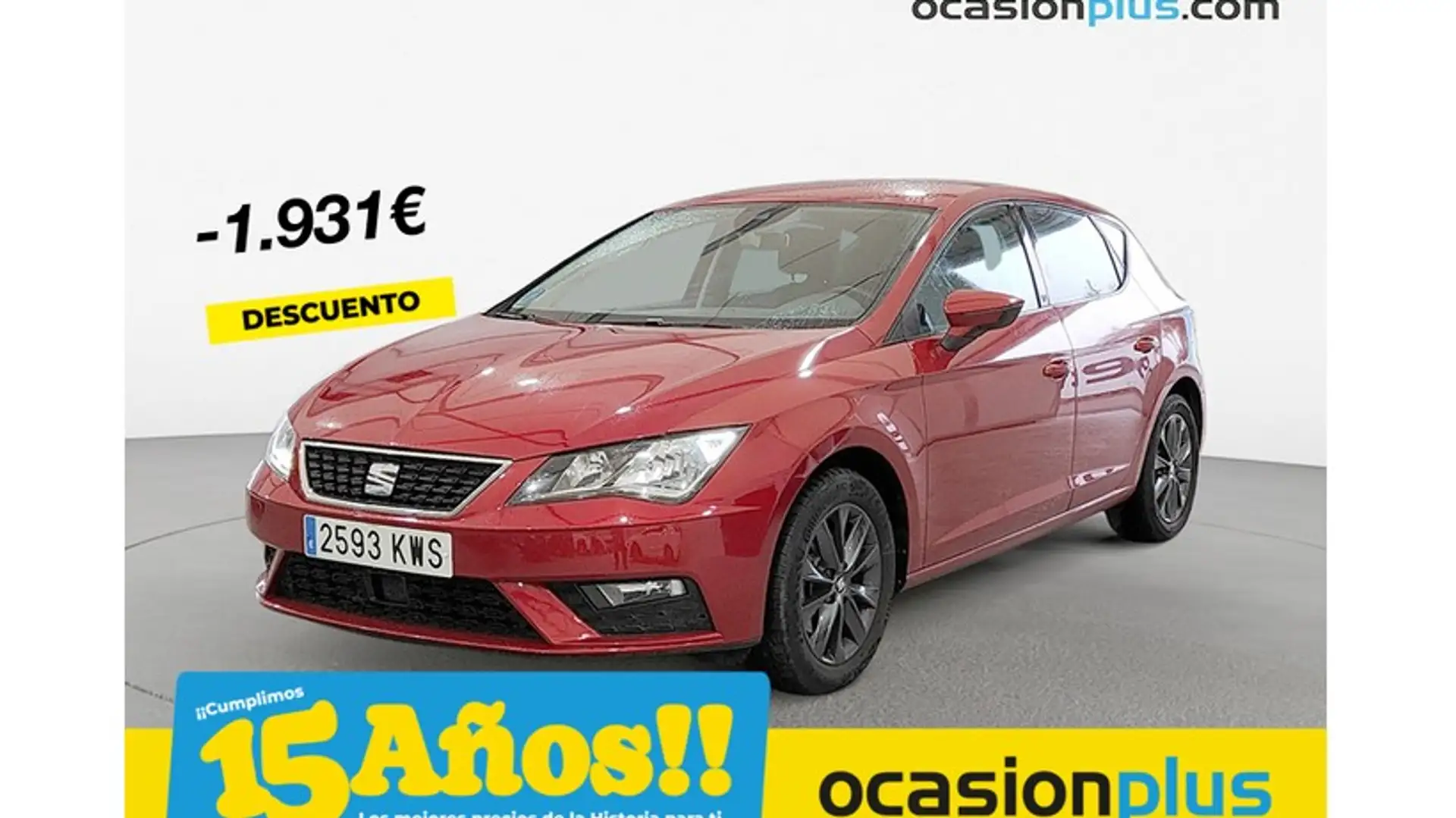SEAT Leon 1.5 TGI GNC S&S Style 130 Rojo - 1