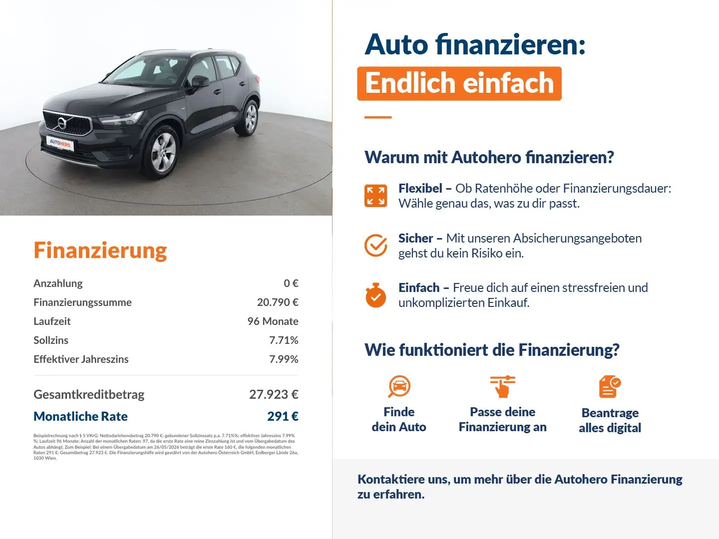 Volvo XC40 2.0 T4 Momentum AWD Schwarz - 2