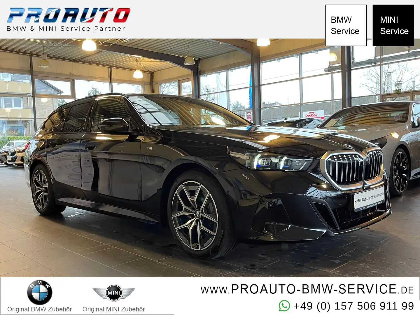 BMW 520 d xDr.Tour.M Sport AHK/Pano/HUD/HK/360°/A-LED Schwarz - 1