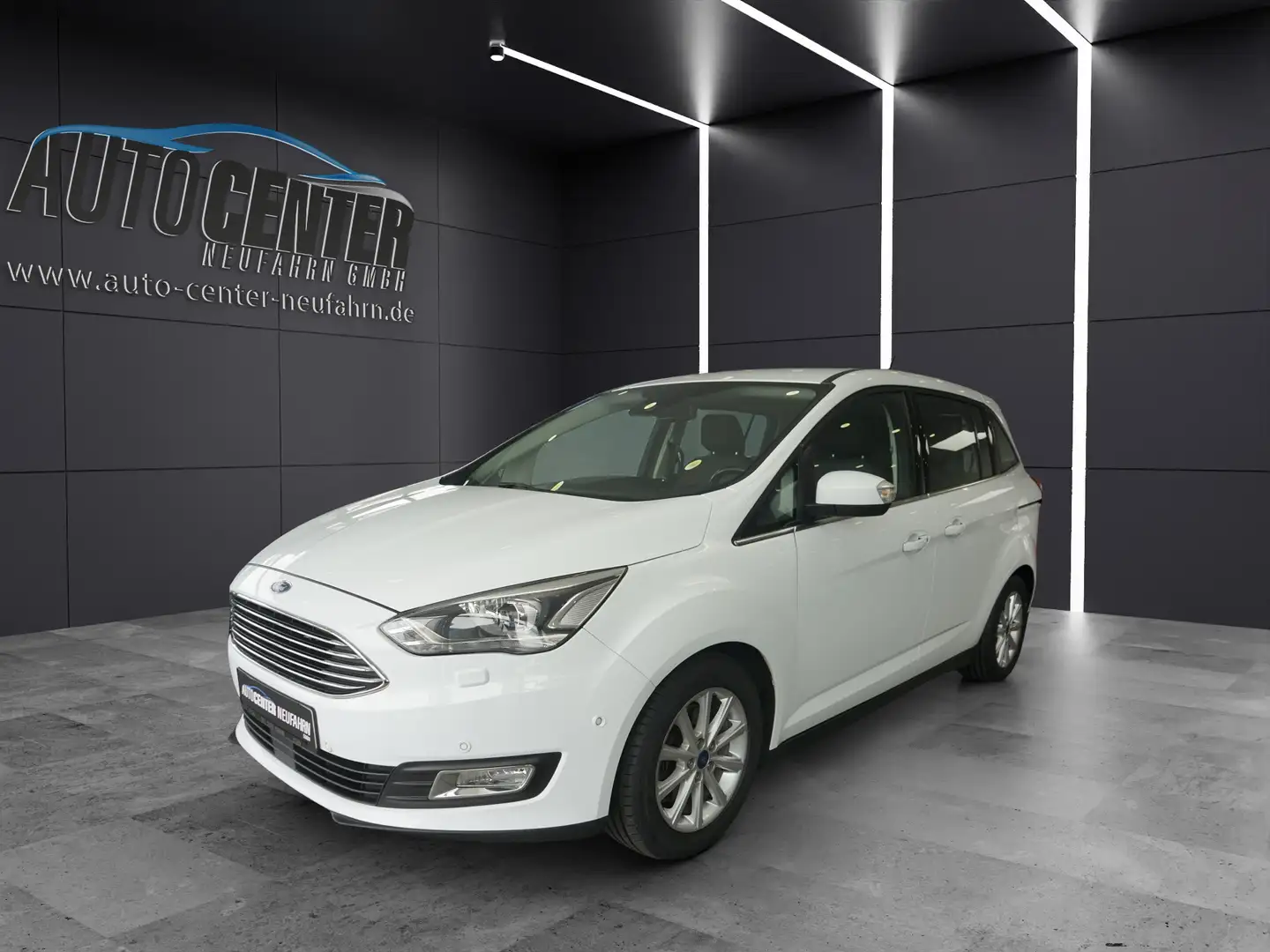 Ford C-Max GRAND Titanium+NAVI+TOTWINKEL+AHK+PDC+Zahnrimmen g Blanc - 1