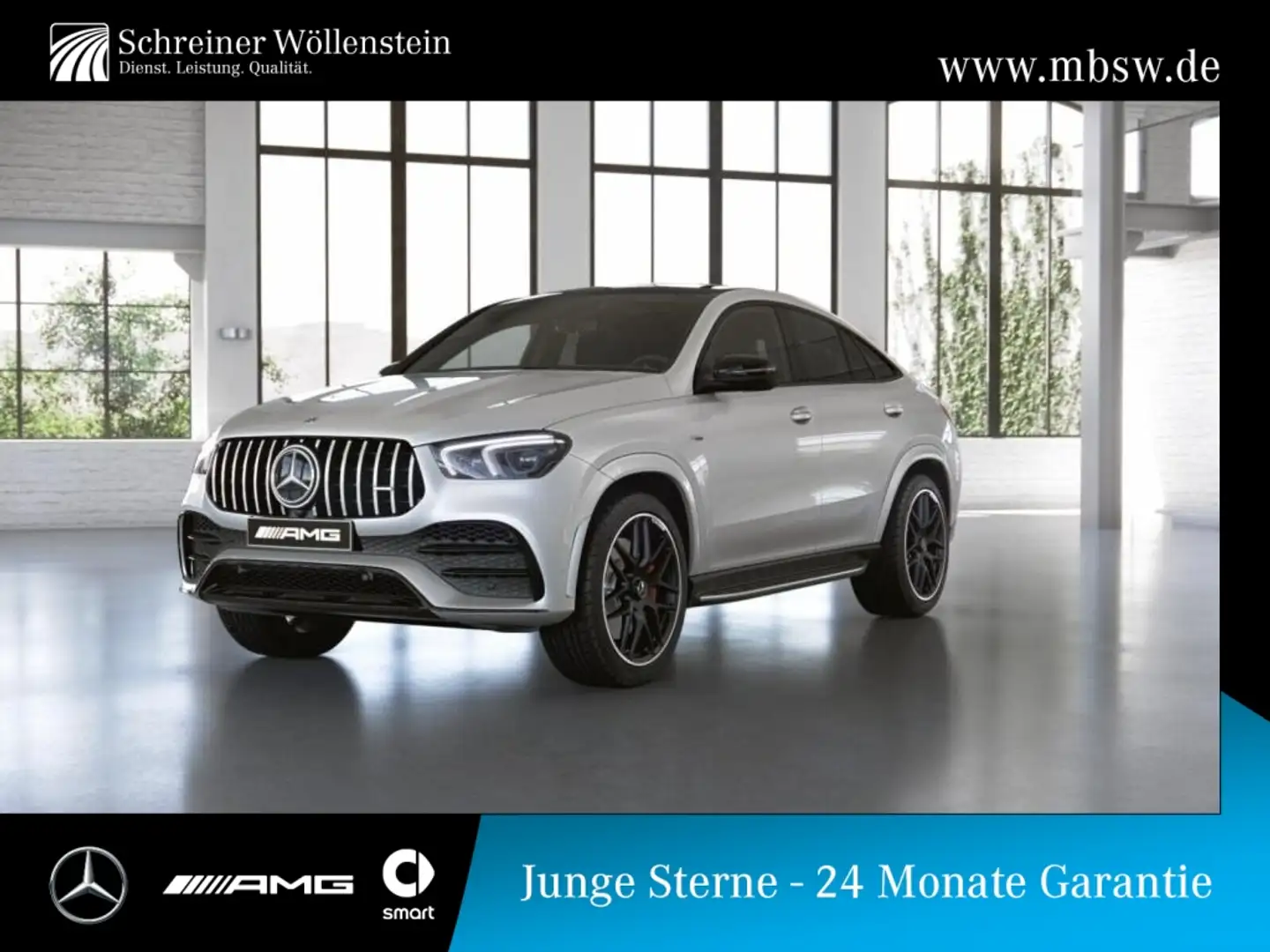 Mercedes-Benz GLE 53 AMG AMG GLE 53 4M+ C PerfAGA*Pano*AIR+3,5tAHK*Burm Weiß - 1