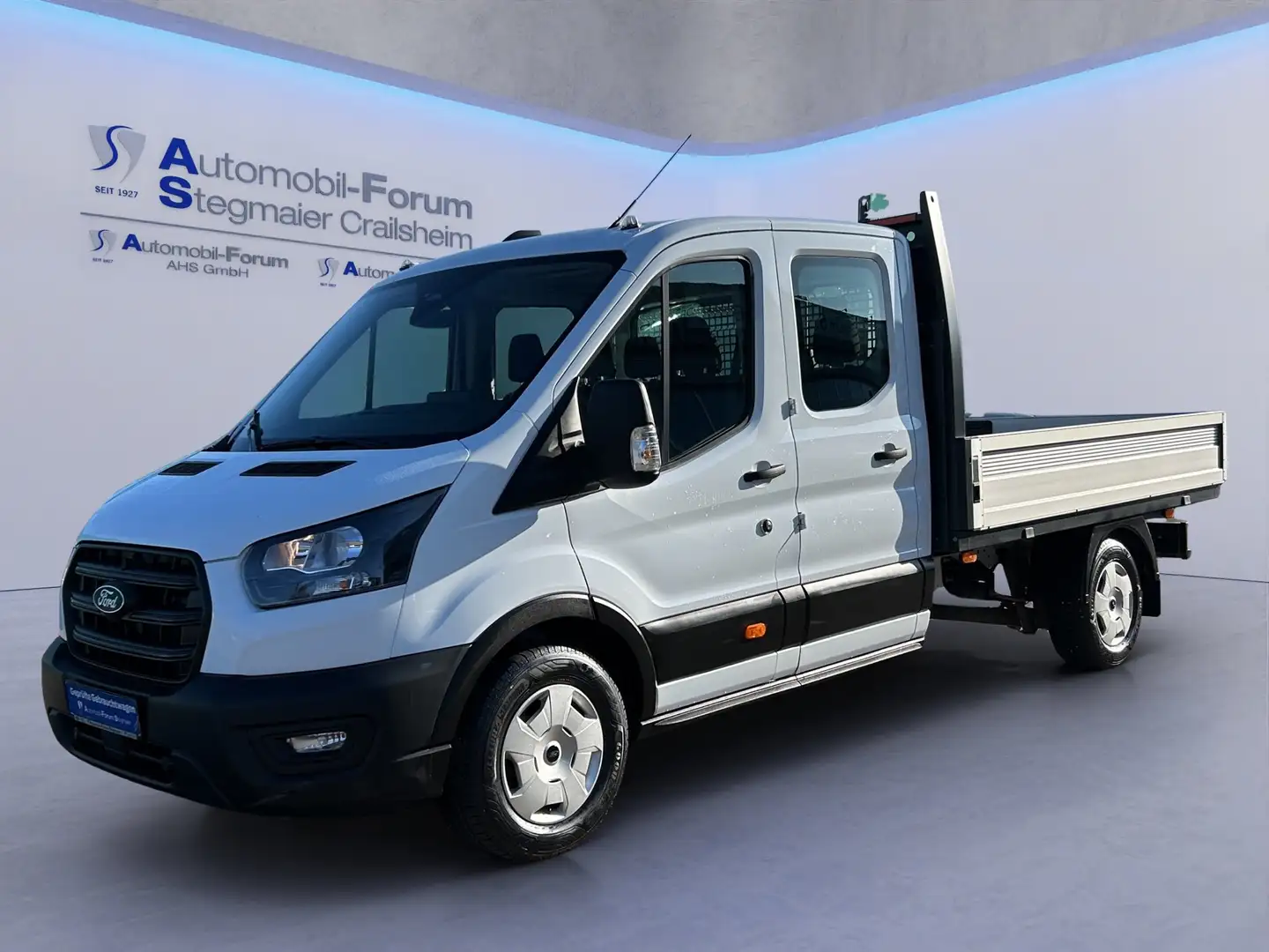 Ford Transit Pritsche DoKa Trend 2.0l 350L3 *AHK*SYNC4* Blanc - 2