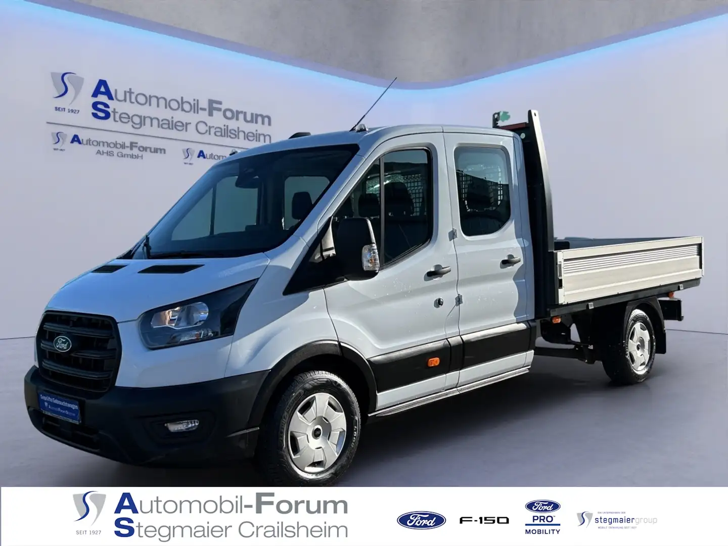 Ford Transit Pritsche DoKa Trend 2.0l 350L3 *AHK*SYNC4* Blanc - 1