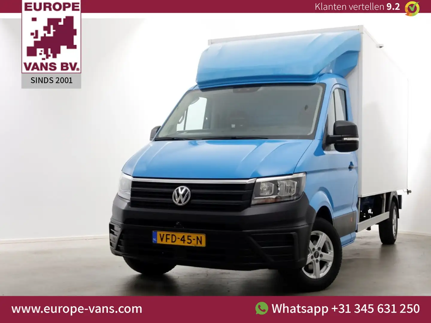 Volkswagen Crafter 35 2.0 TDI E6 Bakwagen met achterdeuren 2 Persoons Blauw - 1