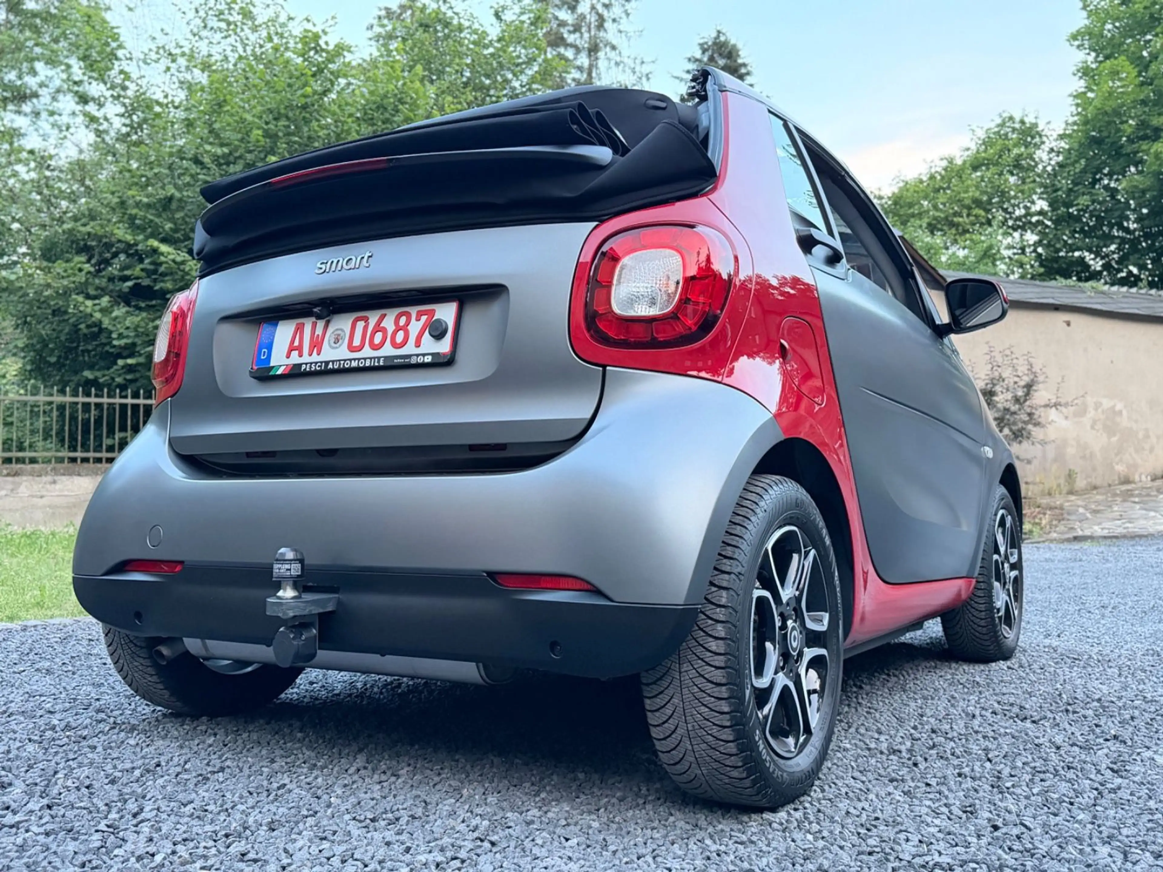 smart forTwo fortwo cabrio Mattgrau AHK Alpine Navi LED — photo 11
