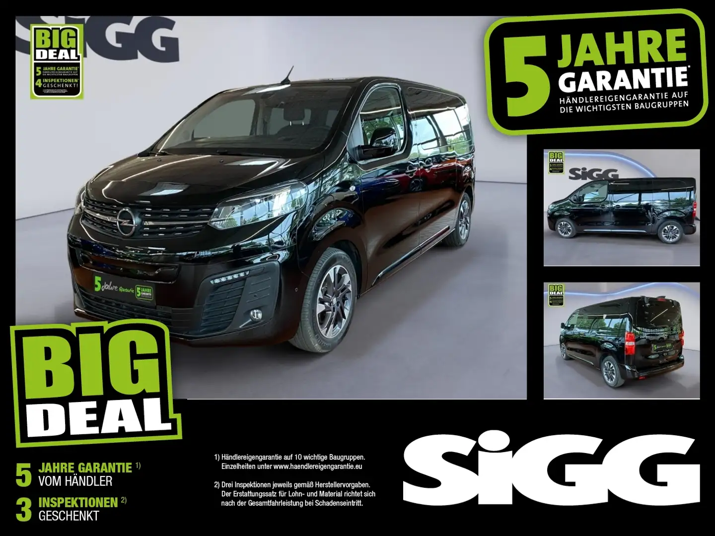 Opel Zafira Life Electric 2xKlima ACC AUT BiXenon HUD Noir - 1