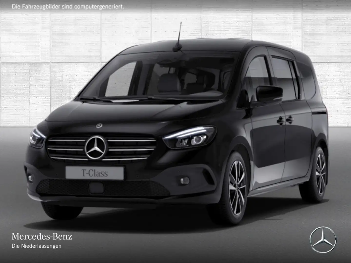 Mercedes-Benz T-Klasse T 180 EDITION+PROGRESSIVE+Klimaautom+Navi+PTS+DAB Schwarz - 2