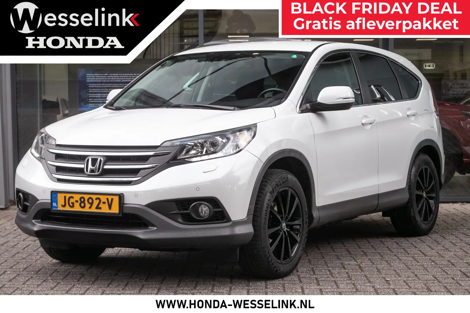 Honda CR-V 1.6 i-Dtec Elegance -Trekhaak | Dealer ond. | 1700 Weiß - 1