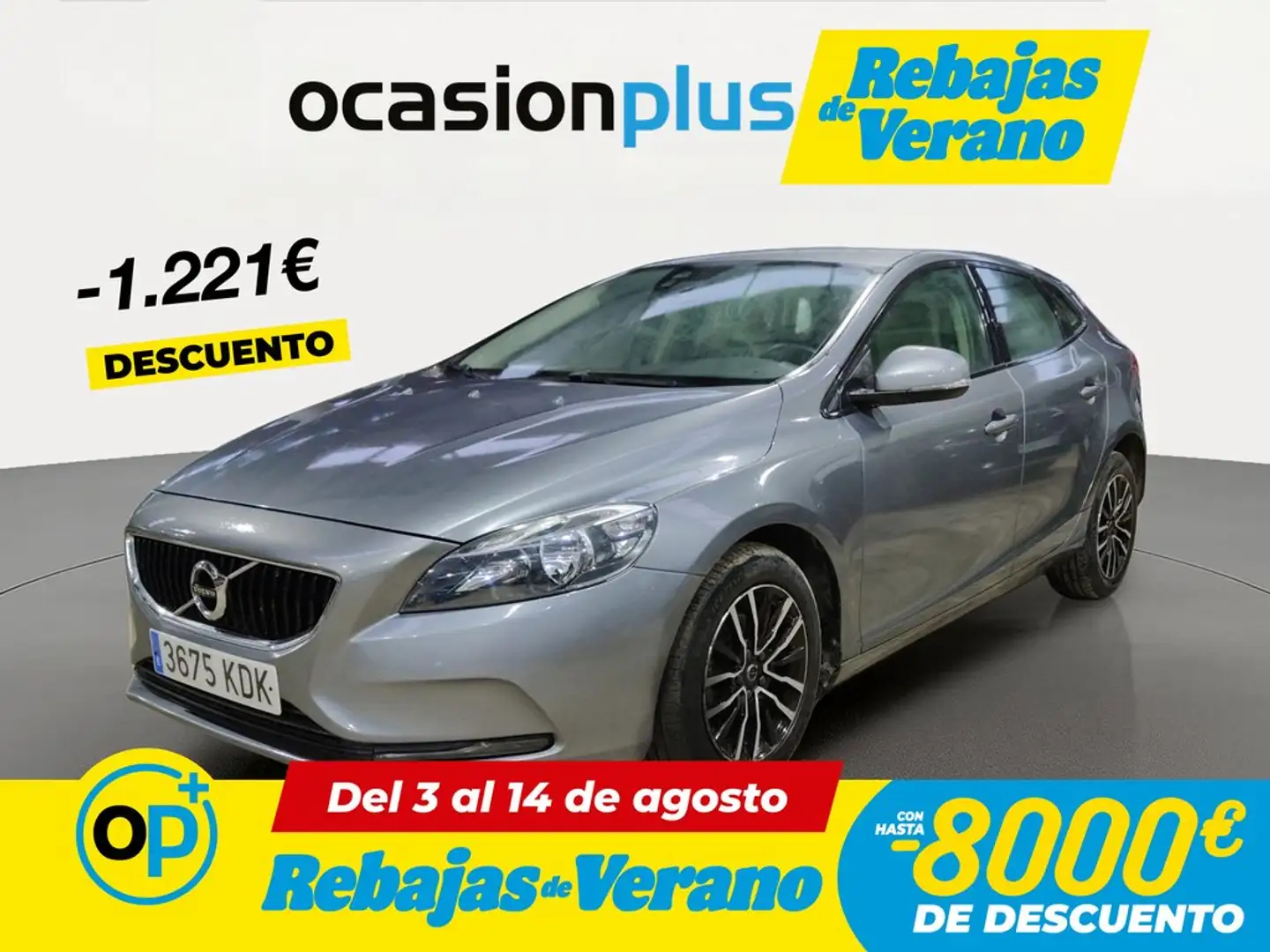 Volvo V40 D2 Momentum 120 Gris - 1