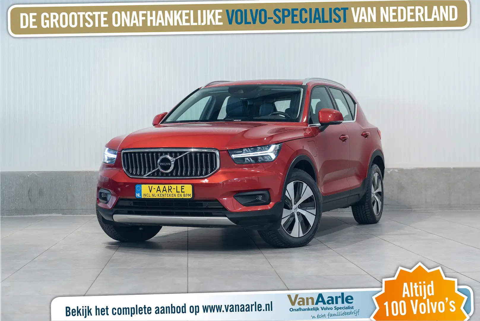 Volvo XC40 T5 Aut. Plug-in Hybrid Inscription Leder Schuifdak Rood - 1