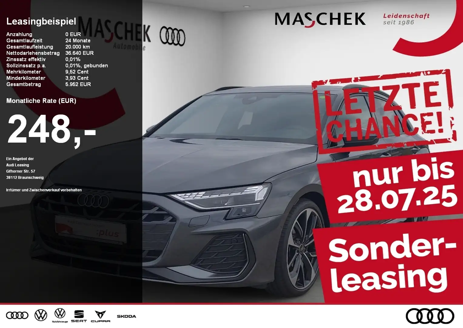 Audi A3 Sportback S line 35 TFSI 2x S line HUD AHK Sonos A Grijs - 1