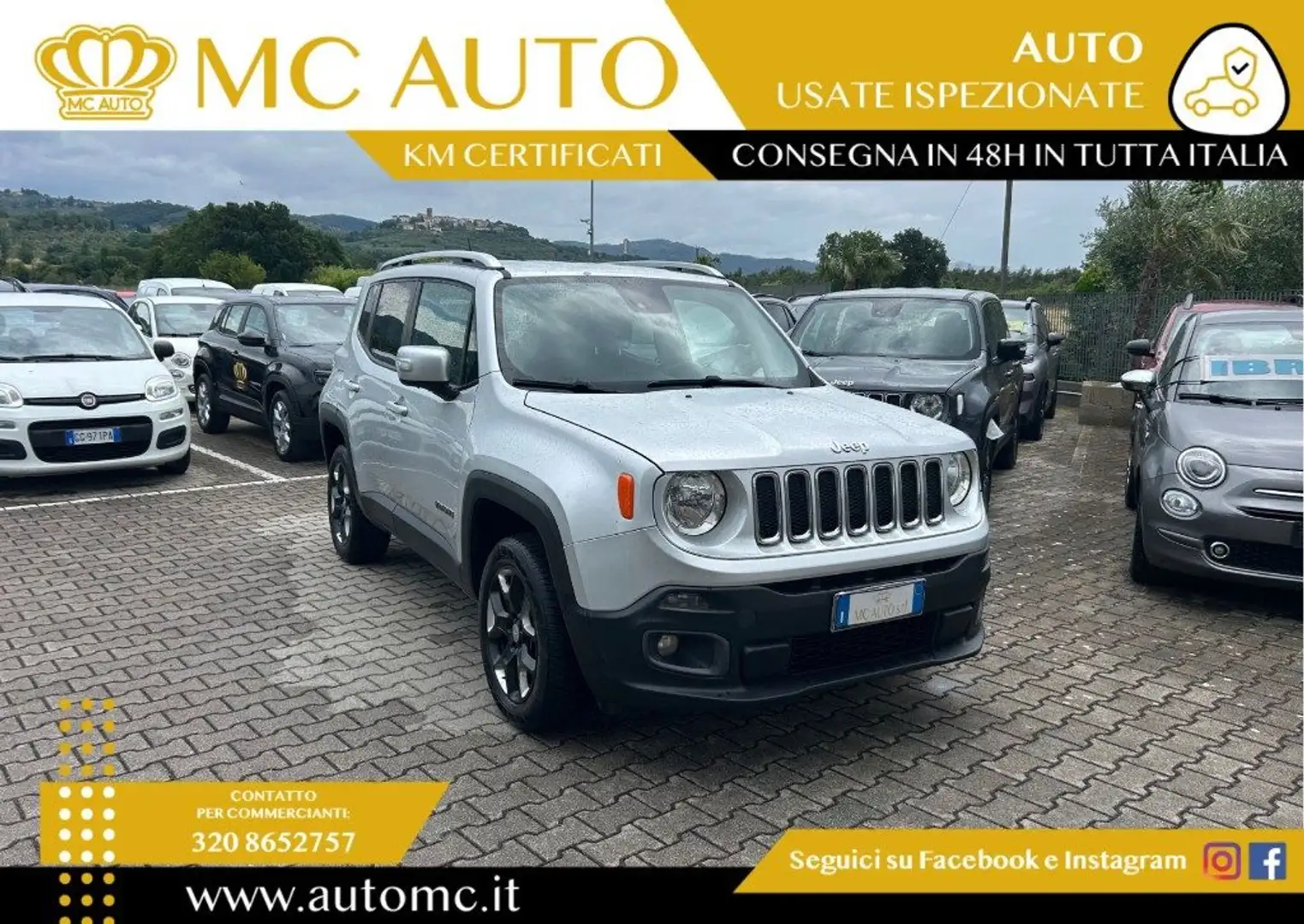 Jeep Renegade 2.0 Mjt 140CV 4WD Active Drive Limited Argent - 1