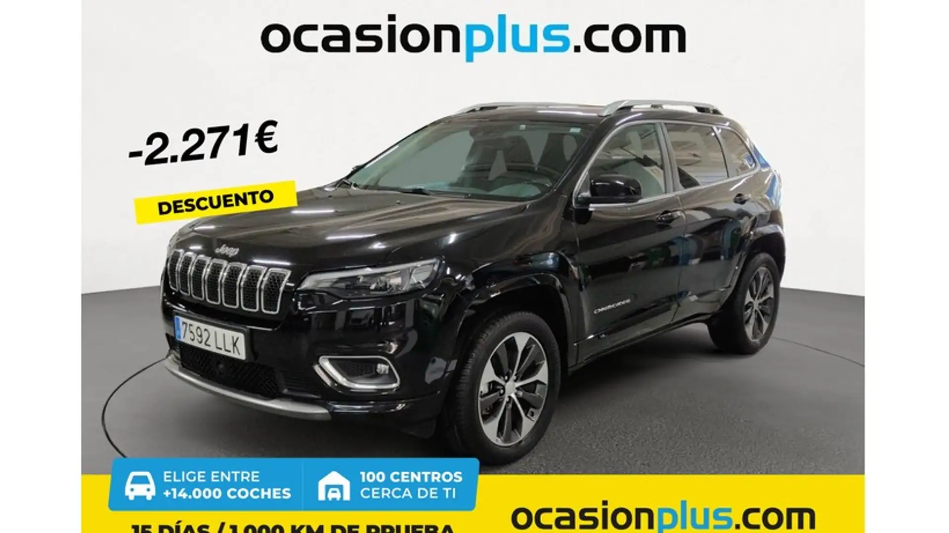 Jeep Cherokee 2.2 Overland 4WD 9AT Noir - 1