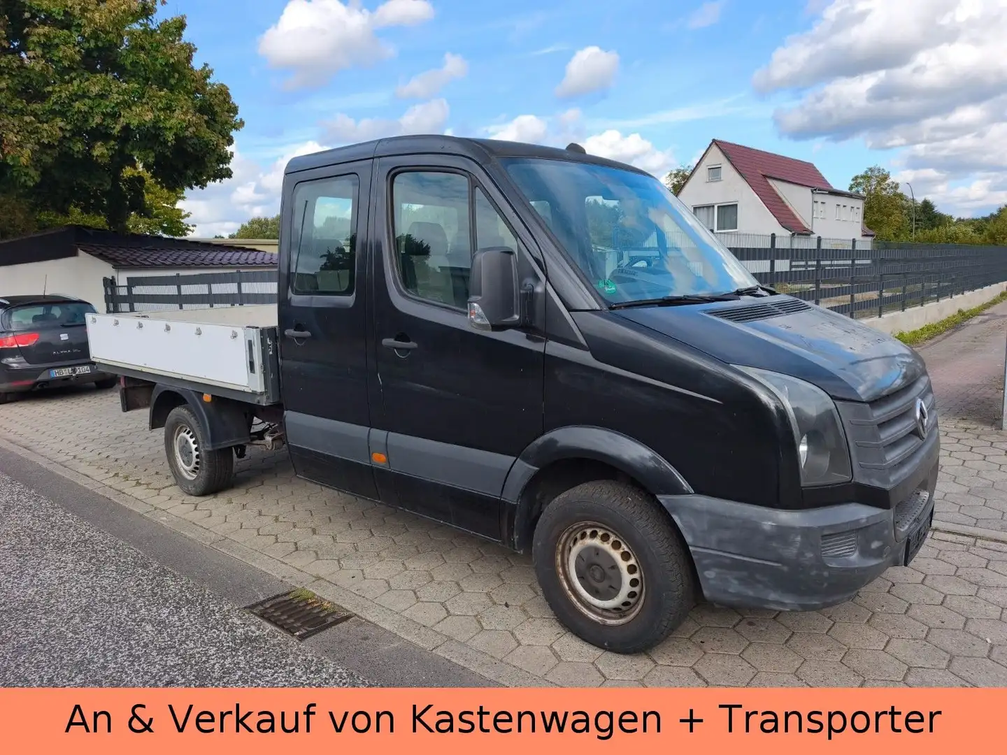 Volkswagen Crafter Pritsche DoKa L2 Tüv Neu - 19% MwSt. Schwarz - 1
