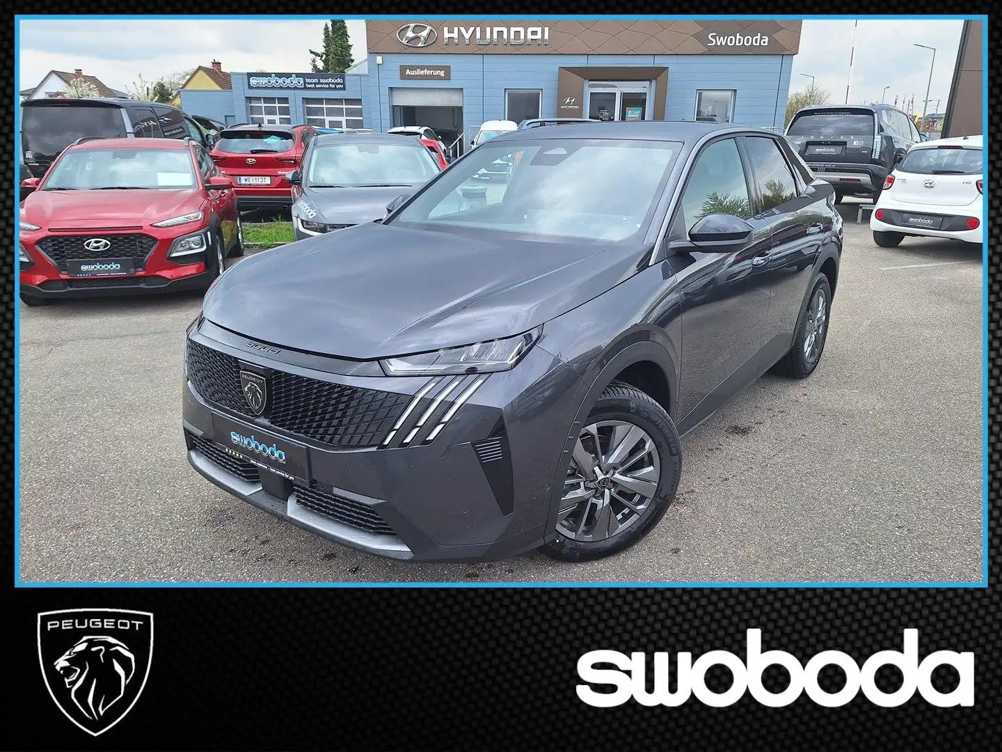 Peugeot 3008 Hybrid 136 E-DCS6 Allure Grau - 1
