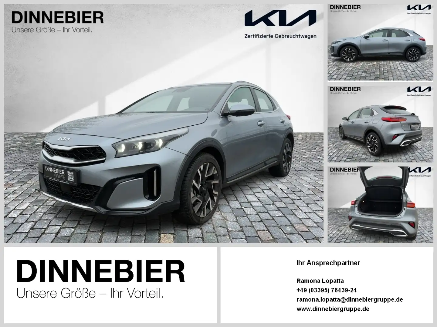 Kia XCeed 1.5T Spirit LED+Kamera+Navigation+SHZ Silber - 1