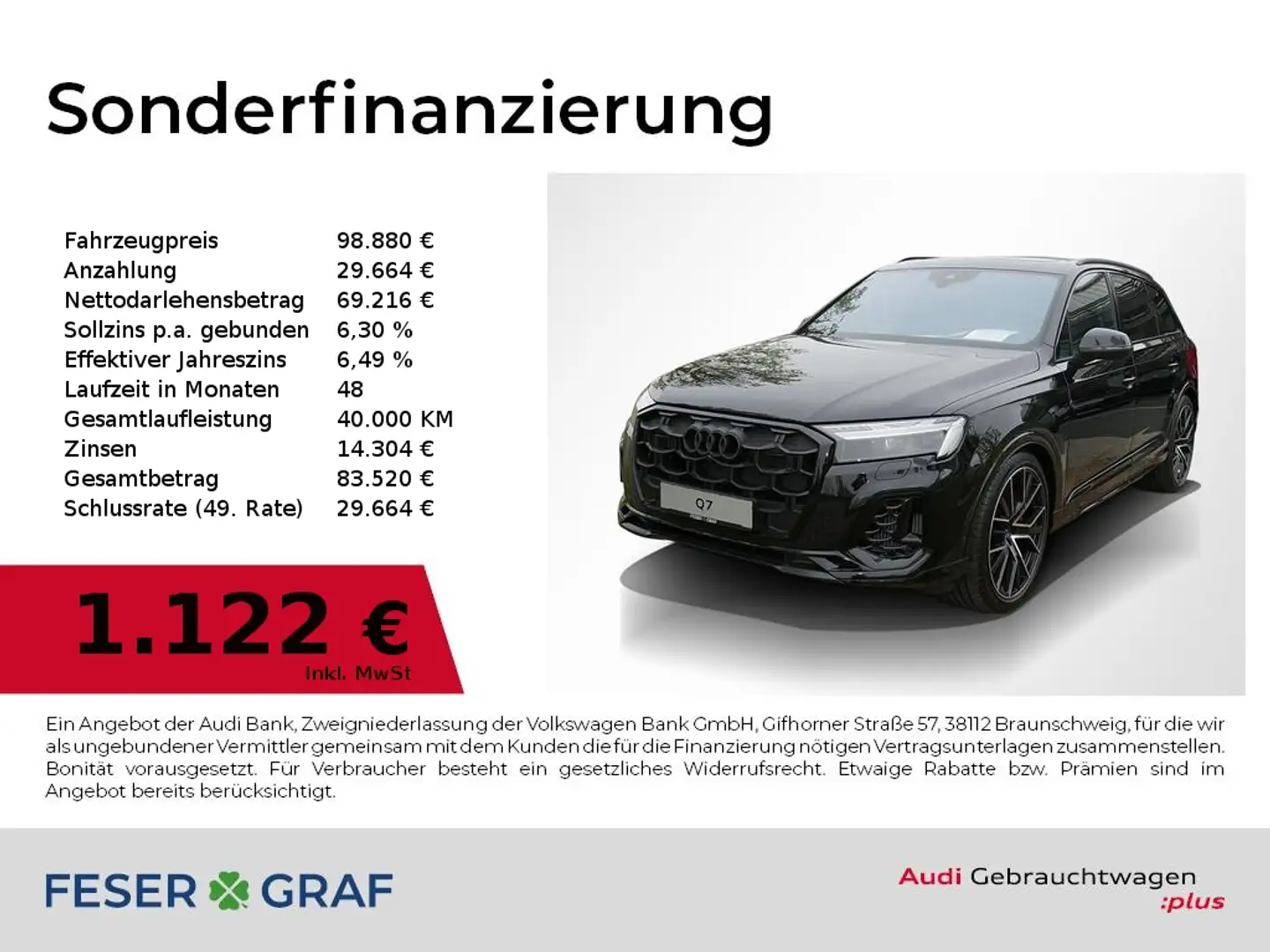 Audi Q7 55 TFSIe S Line Pano,Sitzbel,HUD,AHK,B&O,Kame Schwarz - 1
